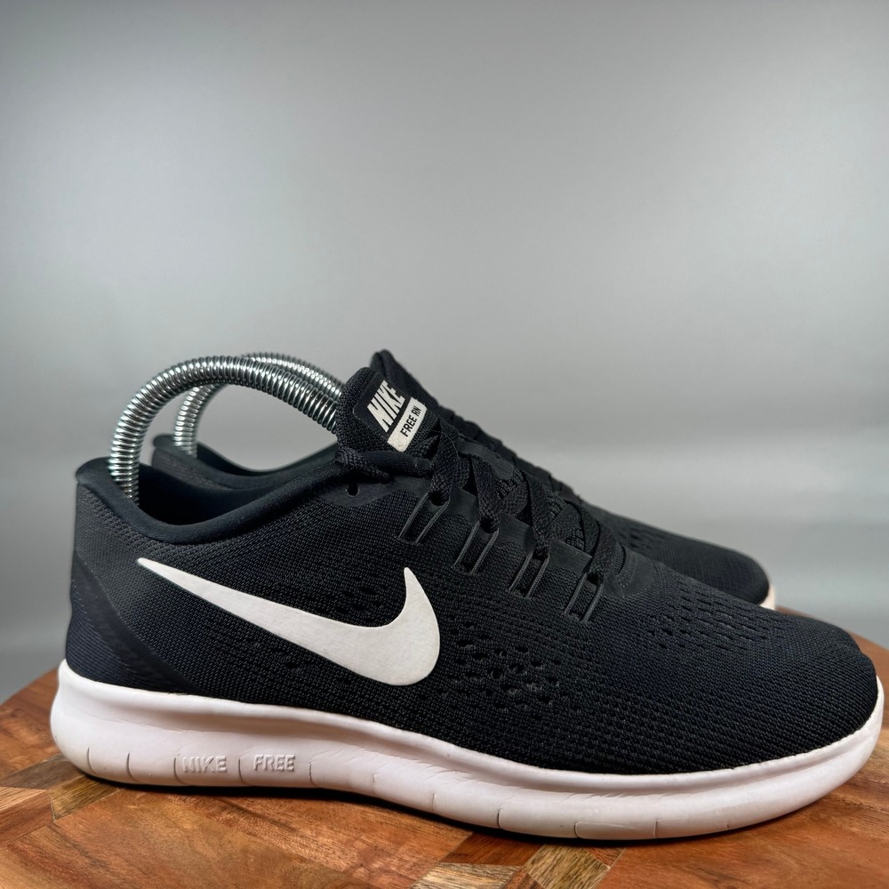 Nike Free RN 2016 Womens Running Shoes Black White 831509-001 Size 7.5